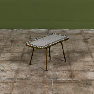 Mosaikmöbel Petite Side Table with Mosaic Tile Top