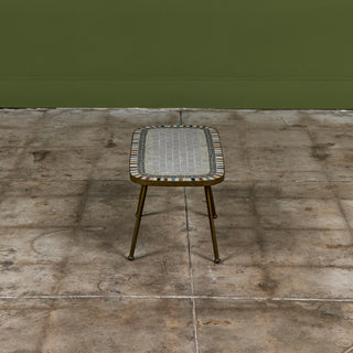 Mosaikmöbel Petite Side Table with Mosaic Tile Top