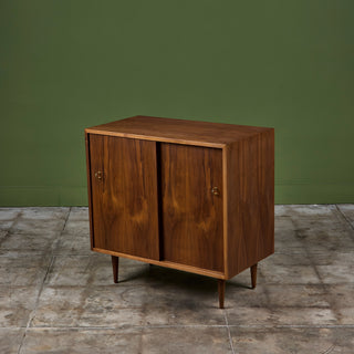 Petite Two Door Walnut Cabinet for Glenn of California