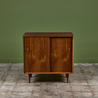 Petite Two Door Walnut Cabinet for Glenn of California
