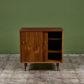Petite Two Door Walnut Cabinet for Glenn of California