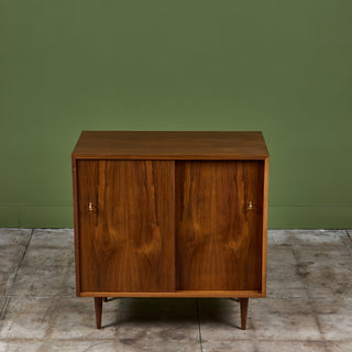 Petite Two Door Walnut Cabinet for Glenn of California