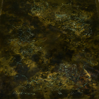 Philip & Kelvin Laverne Acid Etched Bronze "Zodiac" Coffee Table
