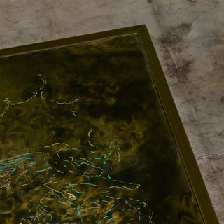 Philip & Kelvin Laverne Acid Etched Bronze "Zodiac" Coffee Table