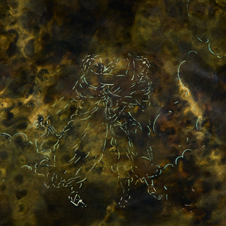 Philip & Kelvin Laverne Acid Etched Bronze "Zodiac" Coffee Table