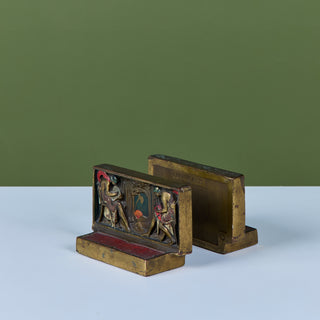 Pair of Art Deco Bookends by Pompeian Bronze Company