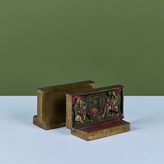 Pair of Art Deco Bookends by Pompeian Bronze Company