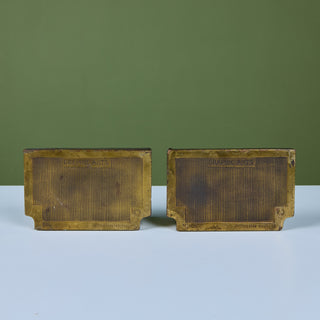 Pair of Art Deco Bookends by Pompeian Bronze Company