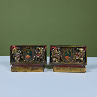 Pair of Art Deco Bookends by Pompeian Bronze Company