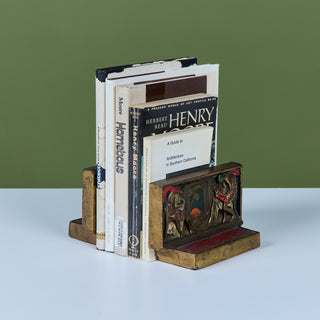 Pair of Art Deco Bookends by Pompeian Bronze Company