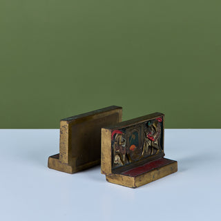 Pair of Art Deco Bookends by Pompeian Bronze Company