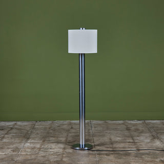 Postmodern Chrome Cylinder Floor Lamp