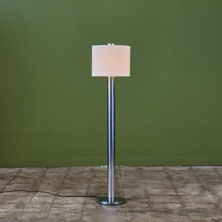 Postmodern Chrome Cylinder Floor Lamp