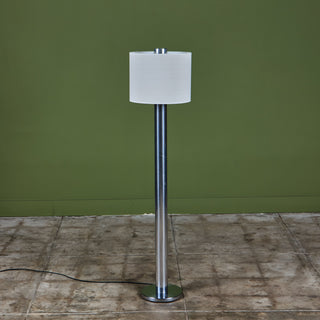 Postmodern Chrome Cylinder Floor Lamp