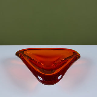 Murano Glass Triangular Bowl