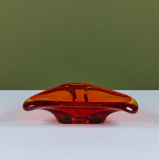 Murano Glass Triangular Bowl