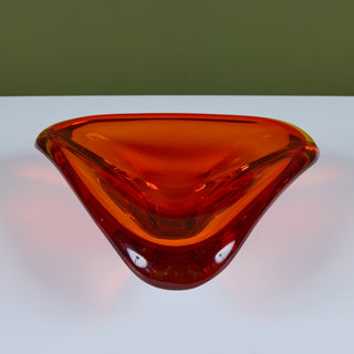 Murano Glass Triangular Bowl