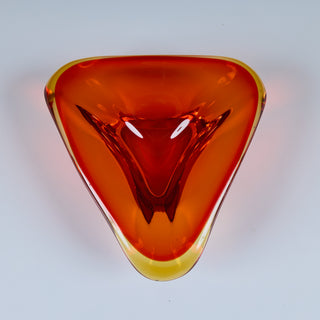 Murano Glass Triangular Bowl