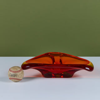 Murano Glass Triangular Bowl