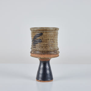 Studio Ceramic Ribbed Goblet