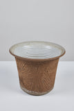 Robert Maxwell Incised Studio Pottery Planter with Flared Lip