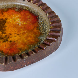 Robert Maxwell Crushed Glass Ashtray