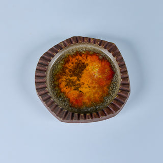 Robert Maxwell Crushed Glass Ashtray