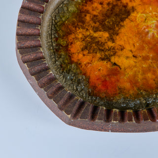 Robert Maxwell Crushed Glass Ashtray