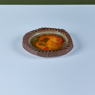 Robert Maxwell Crushed Glass Ashtray