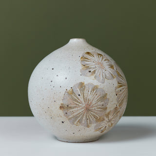 Robert Maxwell Studio Pottery Vase with Floral Motif