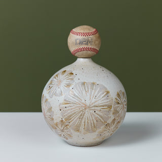 Robert Maxwell Studio Pottery Vase with Floral Motif