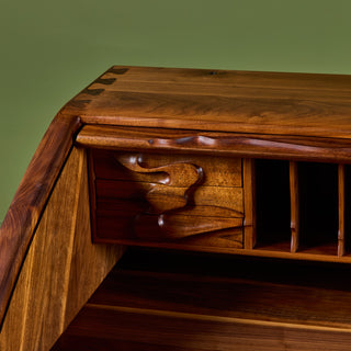 Robert and Joanne Herzog Studio Craft Roll Top Desk