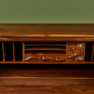 Robert and Joanne Herzog Studio Craft Roll Top Desk