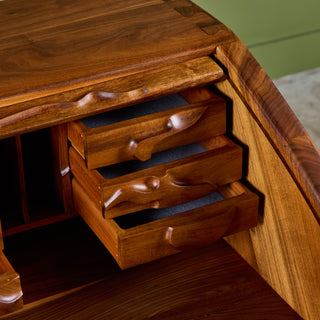 Robert and Joanne Herzog Studio Craft Roll Top Desk