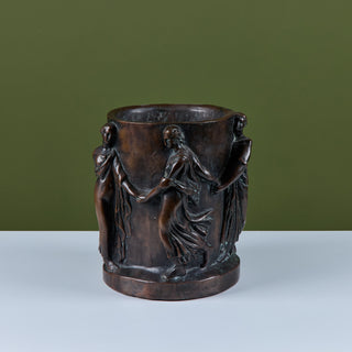 Roman Style Bronzed Plaster Planter