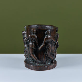 Roman Style Bronzed Plaster Planter
