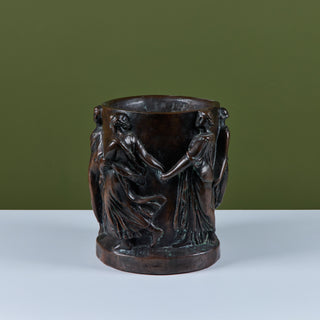 Roman Style Bronzed Plaster Planter