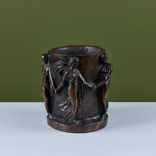 Roman Style Bronzed Plaster Planter