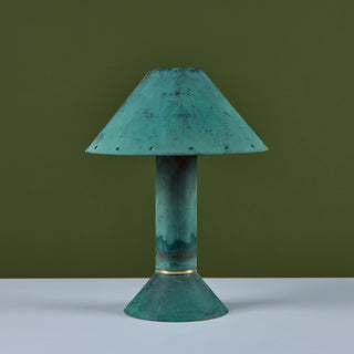 Ron Rezek Verdigris Table Lamp