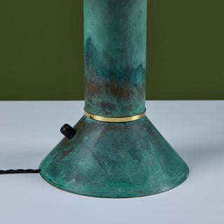 Ron Rezek Verdigris Table Lamp