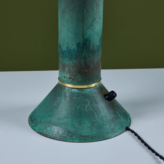 Ron Rezek Verdigris Table Lamp