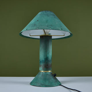 Ron Rezek Verdigris Table Lamp