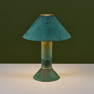 Ron Rezek Verdigris Table Lamp