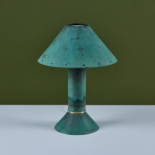 Ron Rezek Verdigris Table Lamp