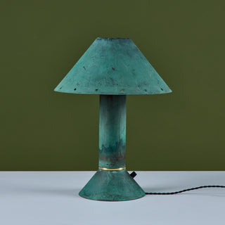 Ron Rezek Verdigris Table Lamp