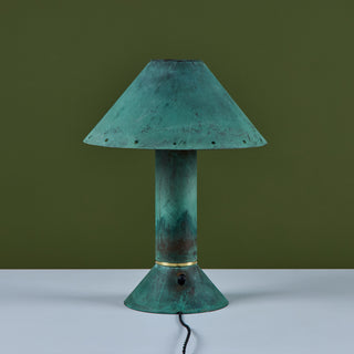 Ron Rezek Verdigris Table Lamp