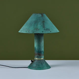 Ron Rezek Verdigris Table Lamp