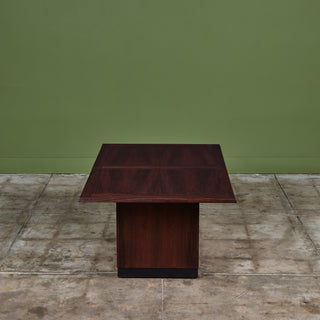 Rosewood Sliding Coffee Bar Table by E. Pedersen & Søn