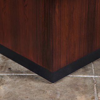 Rosewood Sliding Coffee Bar Table by E. Pedersen & Søn