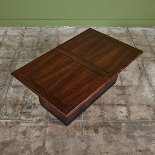 Rosewood Sliding Coffee Bar Table by E. Pedersen & Søn